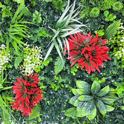 Artificial Plant Wall Green Panel No.5 100x100cm RosesHQ.com