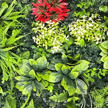 Artificial Plant Wall Green Panel No.5 100x100cm RosesHQ.com