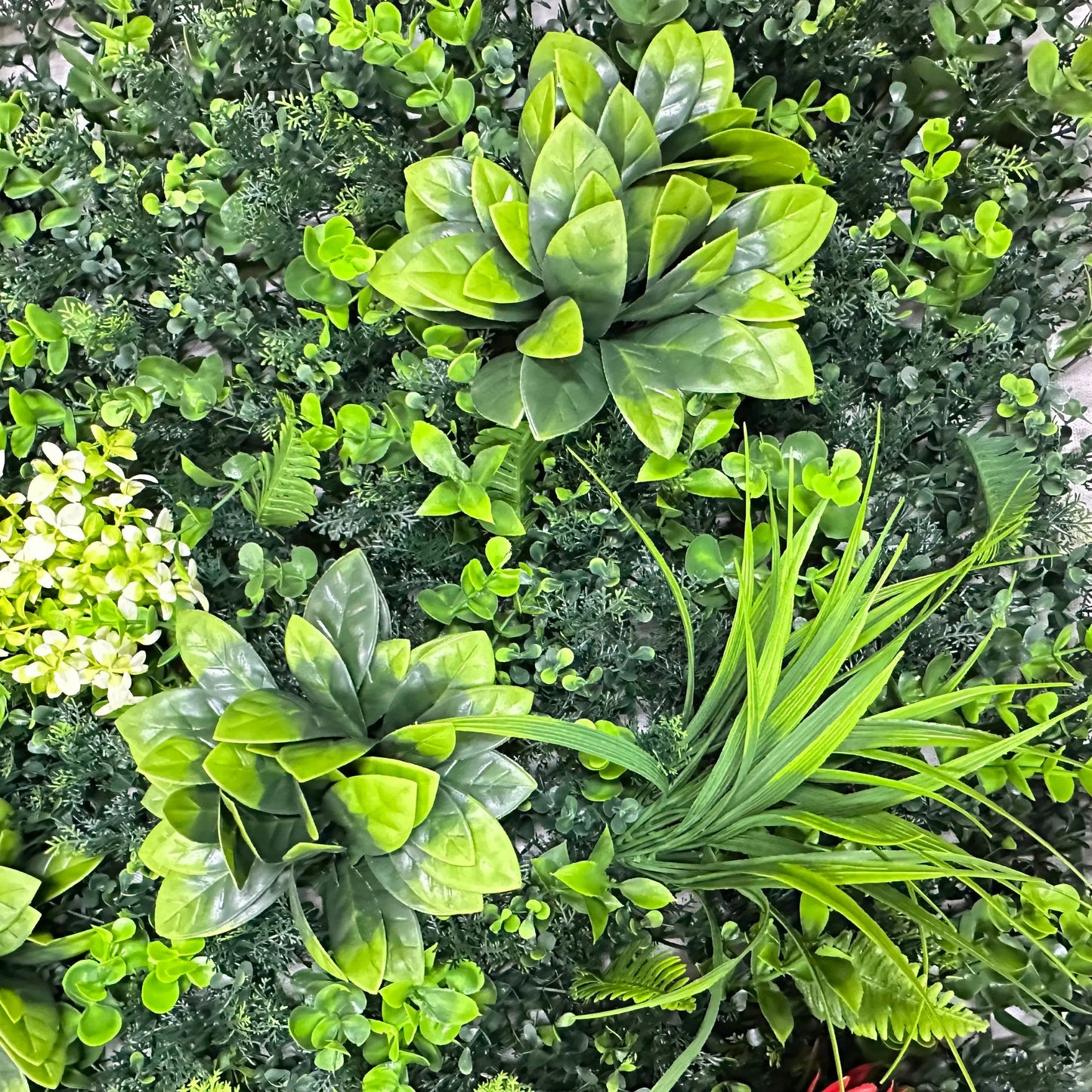 Artificial Plant Wall Green Panel No.5 100x100cm RosesHQ.com