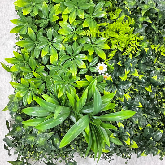 Artificial Plant Wall Green Panel No.7 100x100cm RosesHQ.com