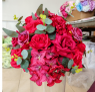 Flower Ball for Décor - Red - 30cm