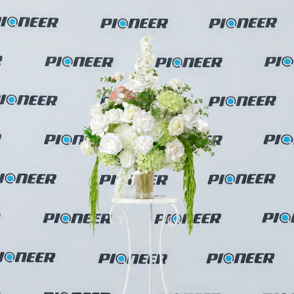 Premium White Rose and Hydrangea Floral Centerpiece
