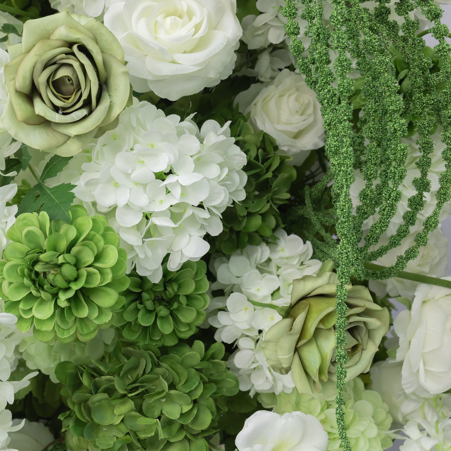 Botanical Green & White Floral Arch