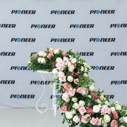 Blush Rose & Hydrangea Floral Runner