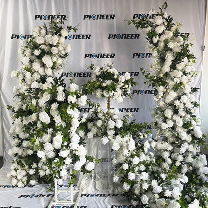 White Rose Ceremony Floral Arch