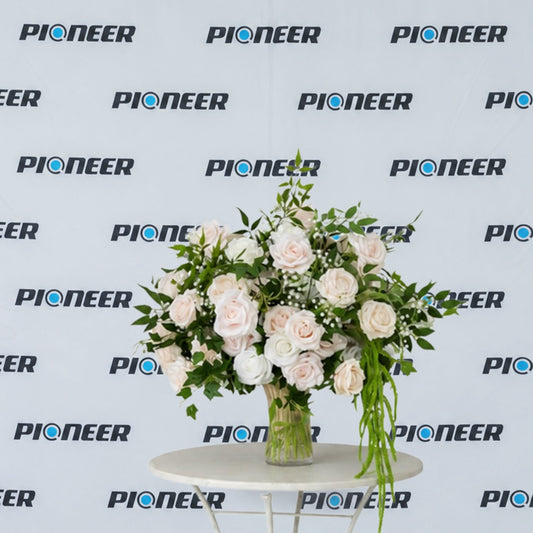 Blush & White Rose Ceremony Centerpiece