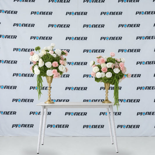 Blush Rose & Green Hydrangea Floral Centerpiece