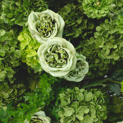 Timeless Green Floral Ceremony Arch