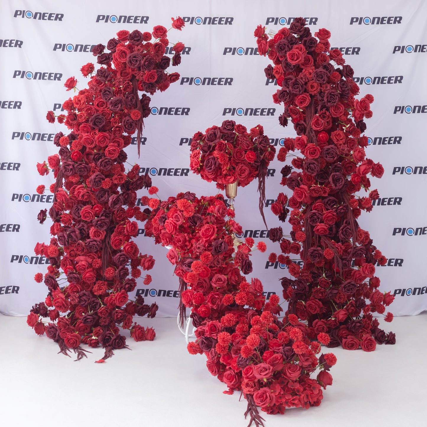 Crimson Garden Floral Arch