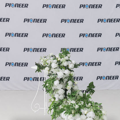 White Rose Cascade Floral Runner