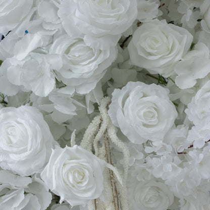 White Rose, Hydrangea & Cherry Blossom Spring Floral Runner
