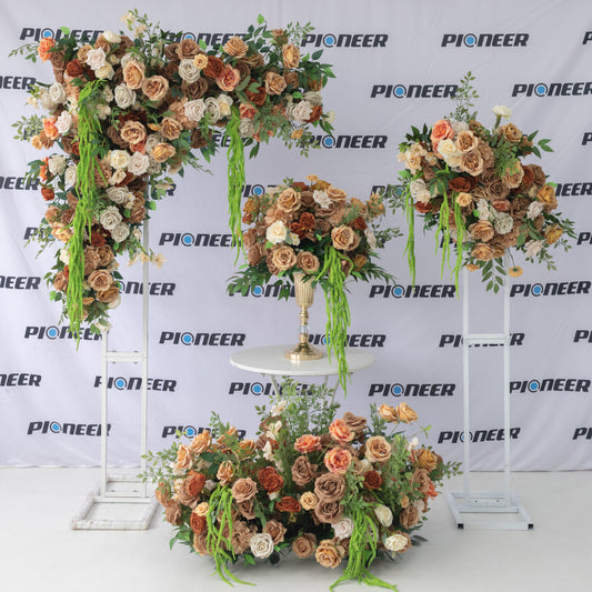 Cascading Amaranthus & Mocha Rose Hanging Backdrop