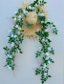 Rose Vine Garland - White