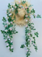 Rose Vine Garland - White & Pink