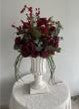 Artificial Burgundy Floral Display with Cascading Greenery