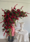 Tropical Burgundy Artificial Bougainvillea Hanging Display