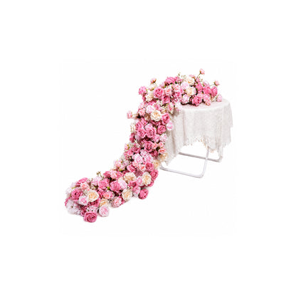 Flower Runner Blush Pink And Cream
