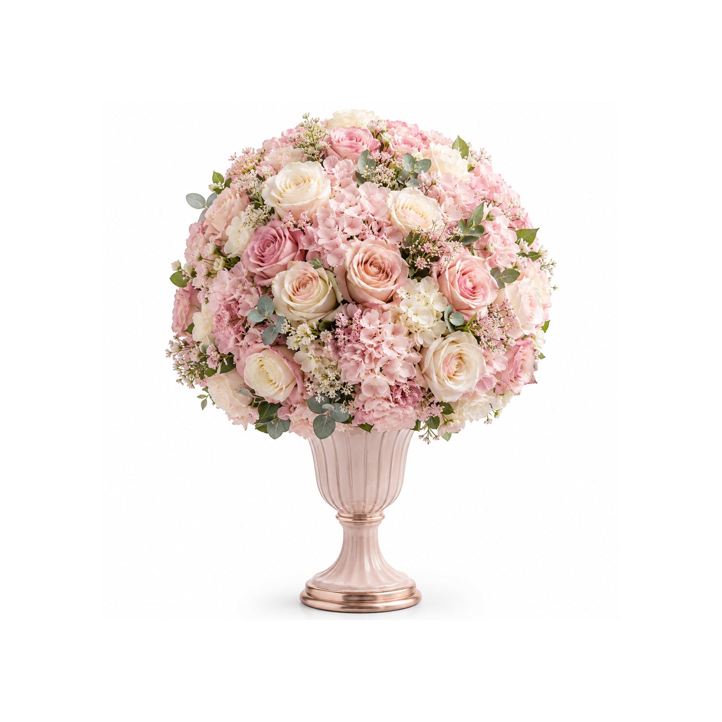 Flower Ball Blush Pink And Cream