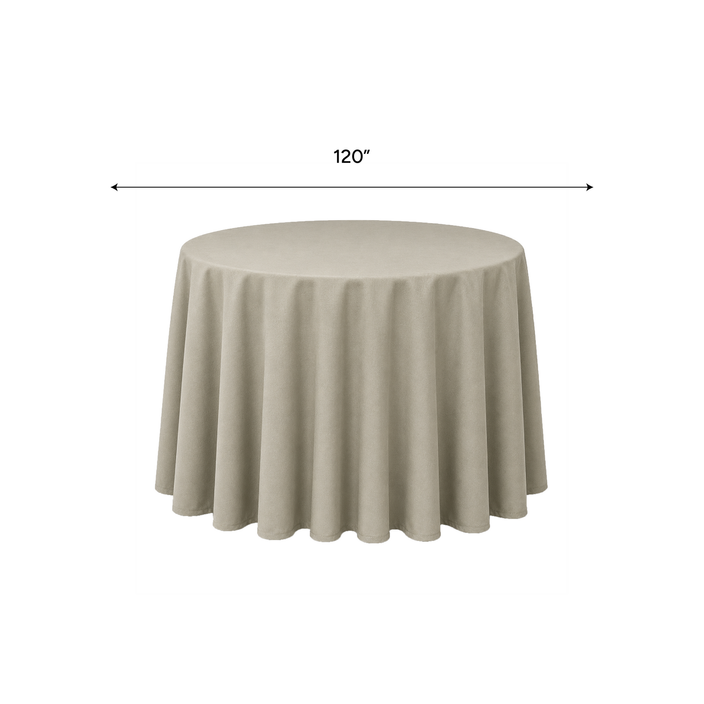 Polyester Table Cloth Premium Colors 120" Round