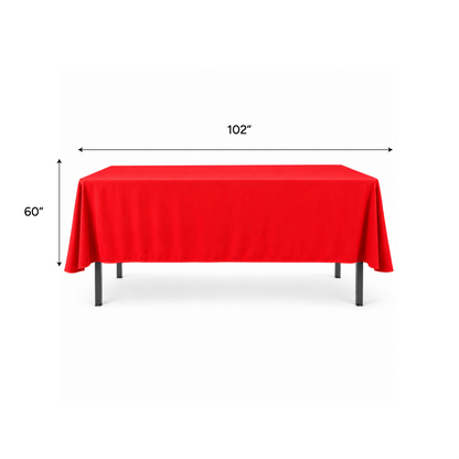 Polyester Table Cloth Premium Colors 60" X 102"