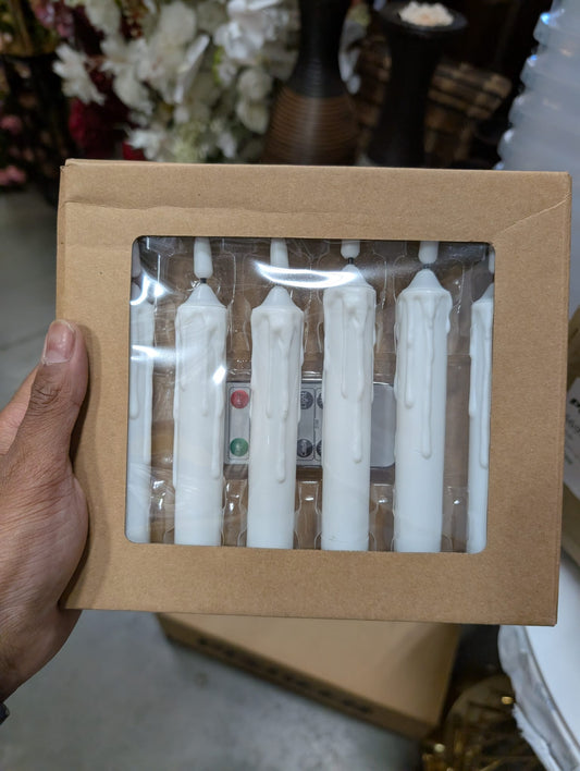 LED Taper Candles Box of 6