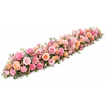 Flower Runner Pink And Peach 220Cmx40Cm