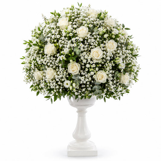 Centerpiece Arrangement Green/White/Yellow