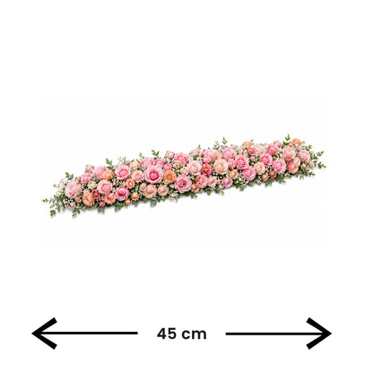 Flower Runner Blush Pink And Cream