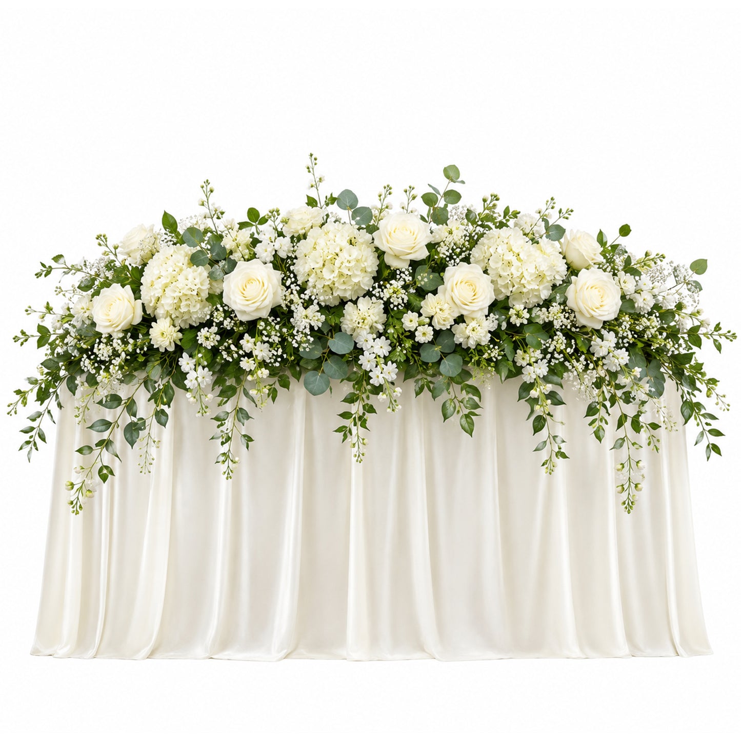 Flower Runner Ivory And Green 110Cmx45Cm
