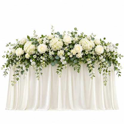 Flower Runner Ivory And Green 110Cmx45Cm