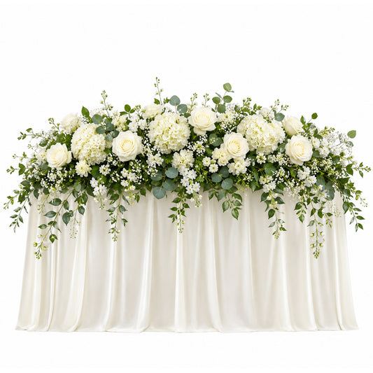 Flower Runner Ivory And Green 110Cmx45Cm