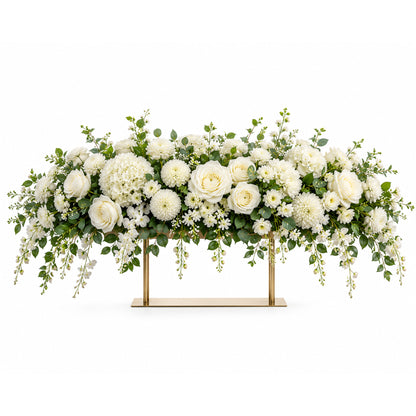 Flower Runner Ivory And Green 110Cmx45Cm